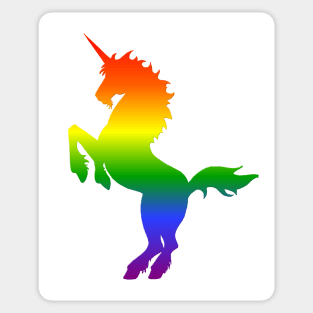 Rainbow Unicorn Silhouette Sticker